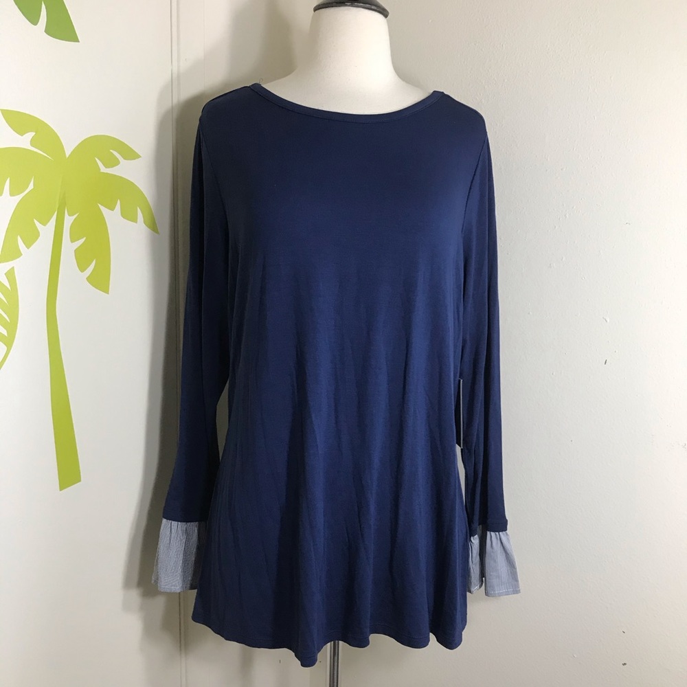 New Vince Camuto Bell Long Sleeve Top Size 1X